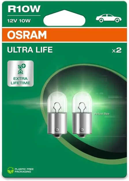 Žárovka Osram R10W, Ultra Life 5008ULT-2BL Časově Omezené