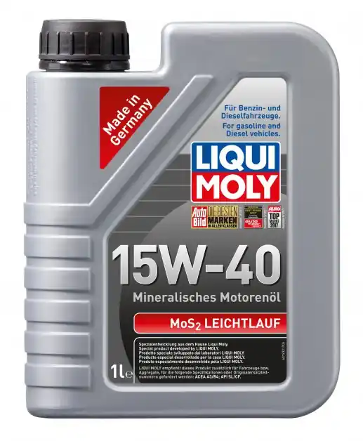 Motorový olej Liqui Moly MoS2 Leichtlauf 15W-40, 1L Časově Omezené