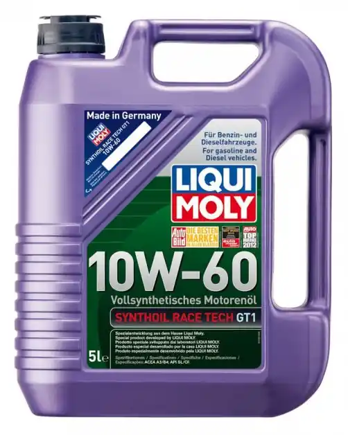 Motorový olej Liqui Moly Synthoil Race Tech GT1 10W-60, 5L Nová Kolekce