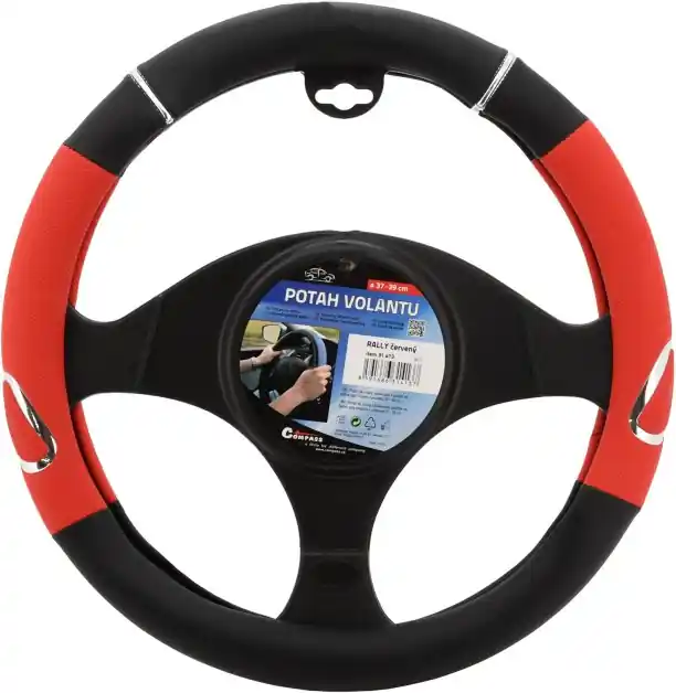 Nakupujte Hned Potah volantu RALLY červený Compass