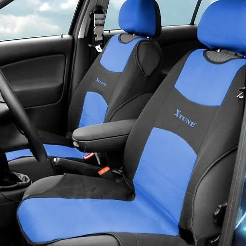 Cenově Výhodný Potah sedadla TRIKO přední 2ks modrý Compass