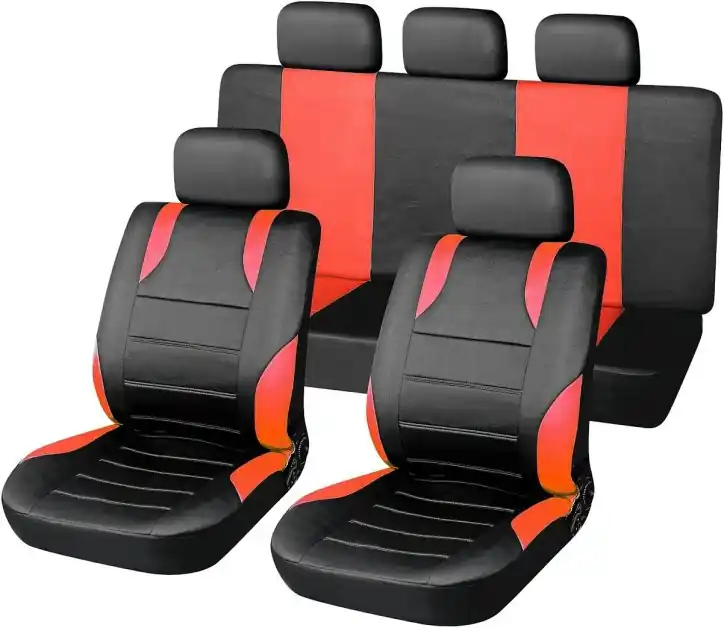Omezená Nabídka Potahy sedadel sada 9ks SPORT červené AIRBAG Compass