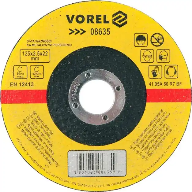 Vorel kotouč na kov 125 x 22 x 2,5 mm TO-08635 Značkový