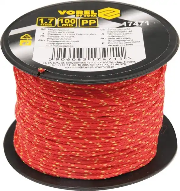 Kup Teď Vorel šňůra zednická 1,75 mm x 100 m pp TO-17471