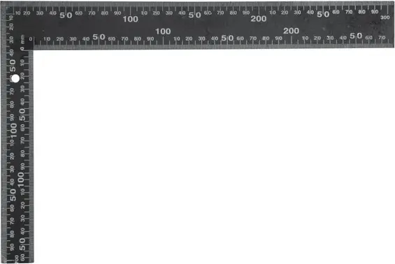 Vorel úhelník truhlářský 300 x 200 mm černý TO-18201 Přímo Od Výrobce