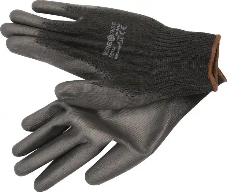 Vorel rukavice pracovní polyeter/polyuretan černé 9" TO-74079 Dokud Zásoby Vydrží