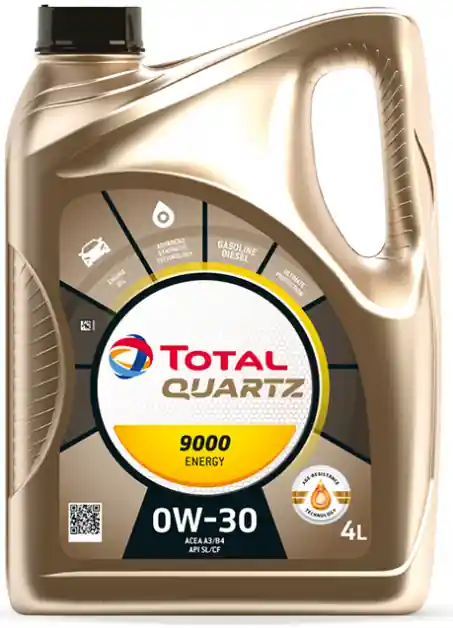Motorový olej Total Quartz 9000 Energy 0W-30, 4L Víkendová Akce