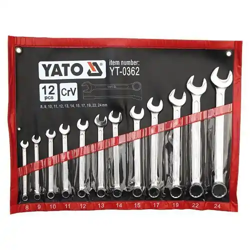 Yato Sada klíčů očkoplochých 12ks 8-24 mm Přímo Od Výrobce