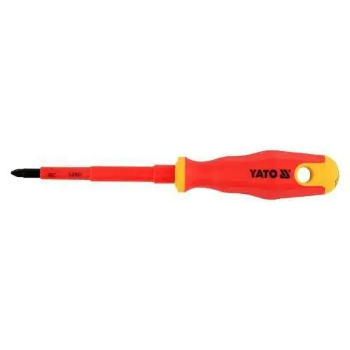 Yato Šroubovák křížový PZ2 x 100 mm izolovaný 1kV Ihned K Objednání