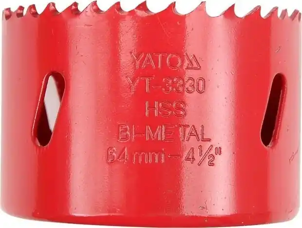 Akční Nabídka Yato YT-3333 bimetalová vrtací korunka 68 mm HSS M3, závit 5/8", 4–6 TPI