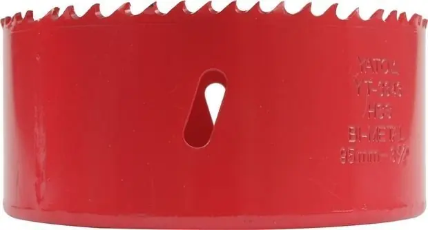 Oblíbený Yato YT-3338 bimetalová vrtací korunka 83 mm HSS M3, závit 5/8", 4–6 TPI