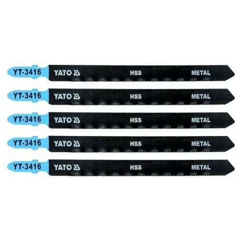 Výhodná Nabídka Yato List pilový do přímočaré pily 130 mm na kov TPI21 5 ks