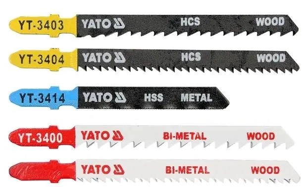 Yato Sada listů do přímočaré pily 5ks Vysoce Kvalitní
