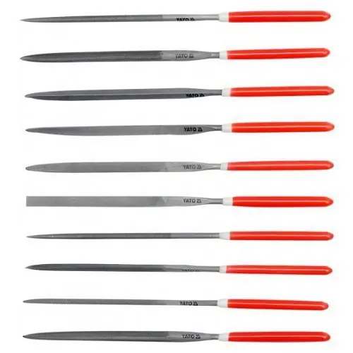 Yato Sada pilníků jehlových 3 x 140 mm 10 ks Přímo Od Výrobce