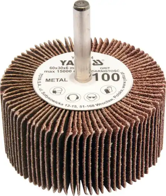 Cenový Hit Yato Kotouč lamelový radiální 60x30 P-120 s hřídelí 6 mm