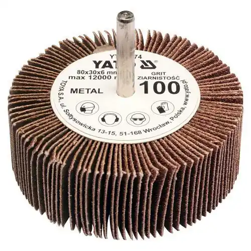 Akce Yato Kotouč lamelový radiální 80x30 P-80 s hřídelí 6 mm