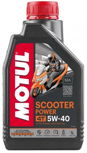 Motorový olej Motul Scooter Power MA 4T 5W-40, 1L Nakupujte Hned