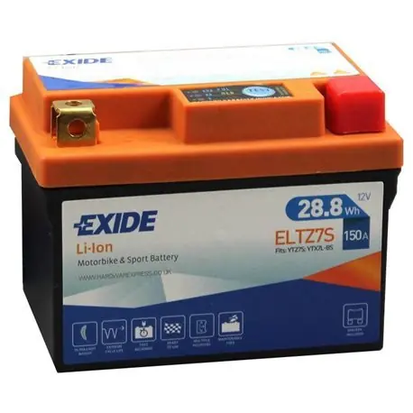 Odeslání Ihned Motobaterie Exide Bike Li-Ion 12V, 2.4Ah, 150A, 28.8Wh, ELTZ7S
