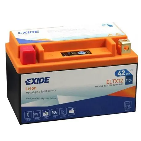 Cenově Výhodný Motobaterie Exide Bike Li-Ion 12V, 3.5Ah, 210A, 42Wh, ELTX12