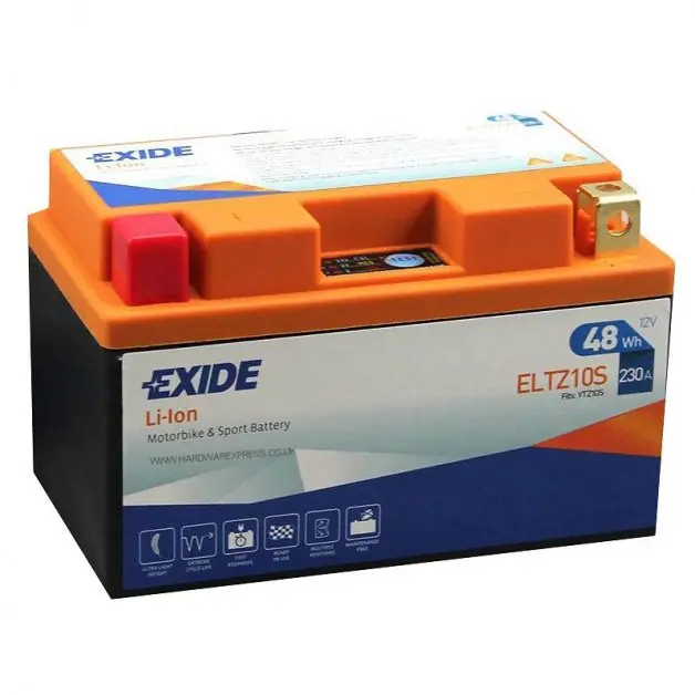Motobaterie Exide Bike Li-Ion 12V, 4Ah, 230A, 48Wh, ELTZ10S Víkendová Akce