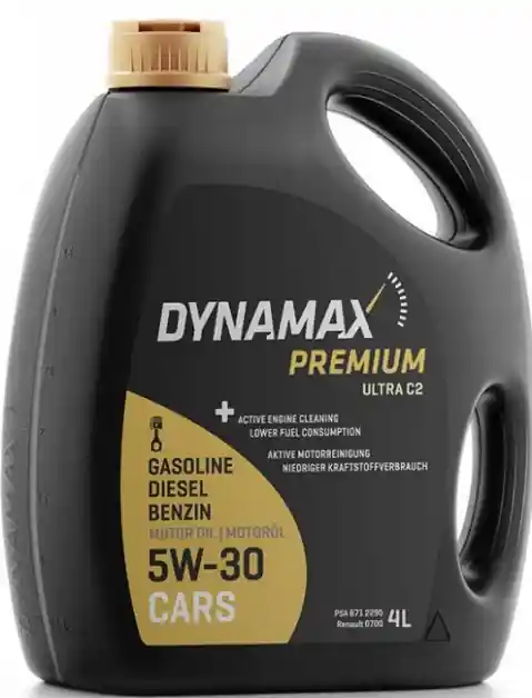 Finální Výprodej Motorový olej Dynamax Premium Ultra C2 5W-30, 4L