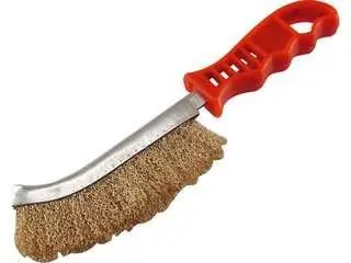Originální EXTOL CRAFT kartáč ocelový pomosazený, plastová rukojeť, 240mm, 960016
