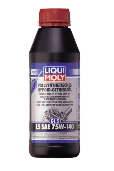Horká Nabídka Převodový olej Liqui Moly Vollsynthetisches Hypoid-Getriebeöl 75W-140, 500ml