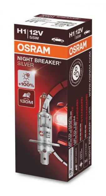 Výhodná Nabídka Žárovka Osram H1, Night Breaker Silver 64150NBS