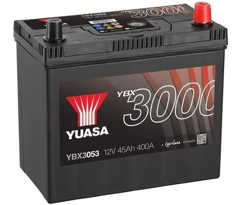 Autobaterie Yuasa YBX3000 SMF 12V, 45Ah, 400A, YBX3053 Časově Omezené
