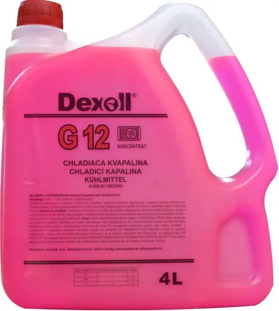 Chladicí kapalina Dexoll Antifreeze G12, 4L Expresní Doručení