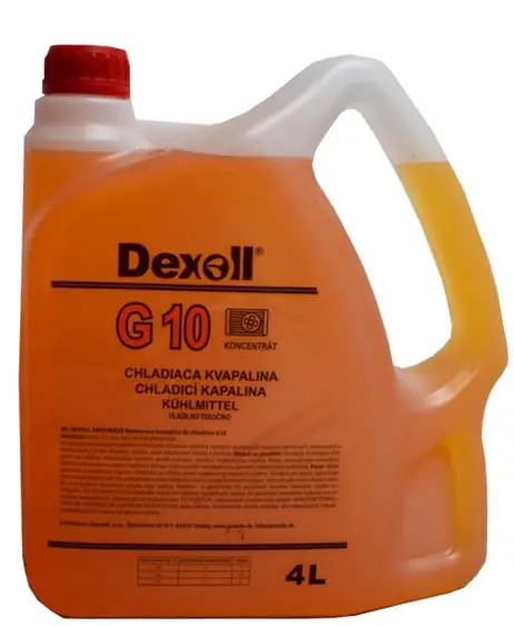 Chladicí kapalina Dexoll Antifreeze G10, 4L Vysoce Kvalitní