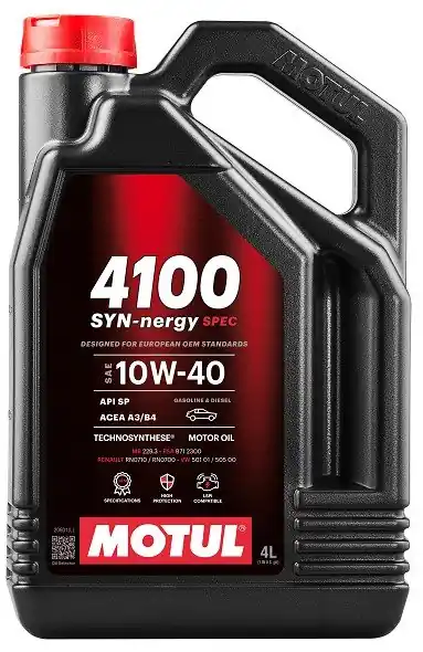 Motorový olej Motul 4100 SYN-NERGY 10W-40, 4L Nová Kolekce
