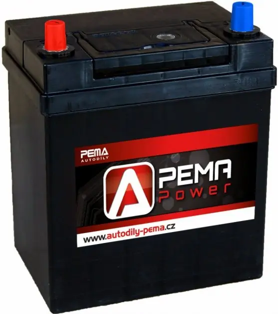 Autobaterie PEMA POWER 12V, 38Ah, 300A, levá Víkendová Akce