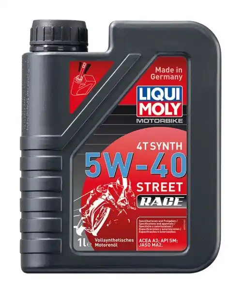 Cenová Bomba Motorový olej Liqui Moly Motorbike 4T Synth Street Race 5W-40, 1L