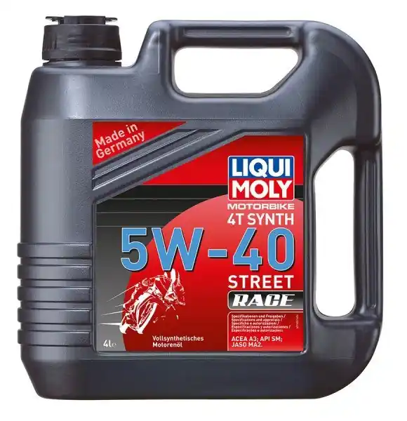 Speciální Cena Motorový olej Liqui Moly Motorbike 4T Synth Street Race 5W-40, 4L