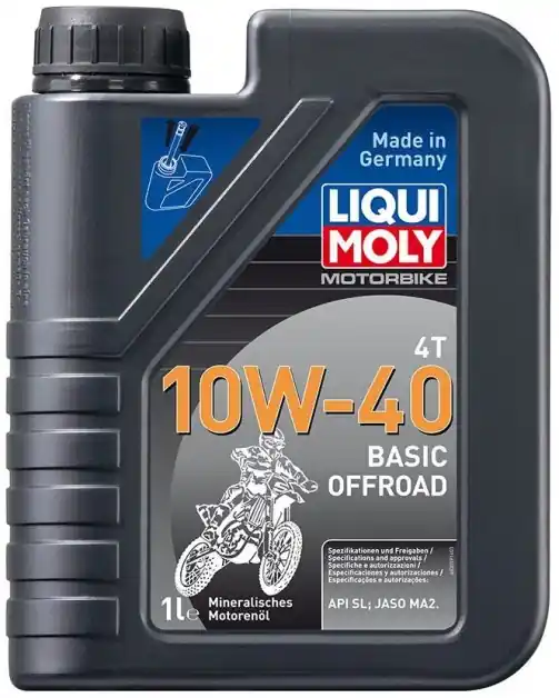 Oblíbený Motorový olej Liqui Moly Motorbike 4T Basic Offroad 10W-40, 1L
