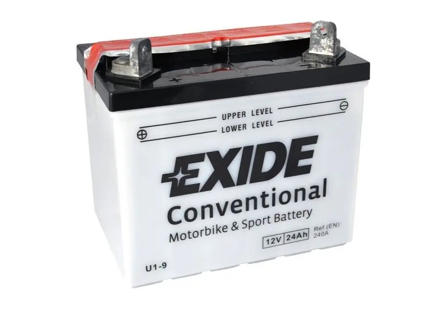 Motobaterie Exide Bike Conventional 12V, 24Ah, U1-9 Zlevněný
