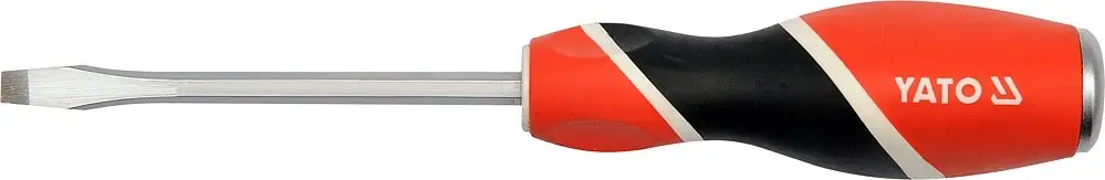 Aktuální Šroubovák plochý 6 x 250 mm úderový CrV Yato YT-25988