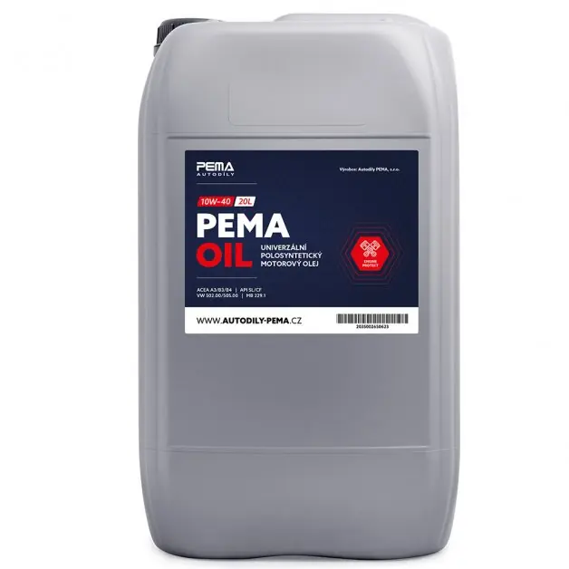 Motorový olej PEMA OIL 10W-40, 20L Značkový
