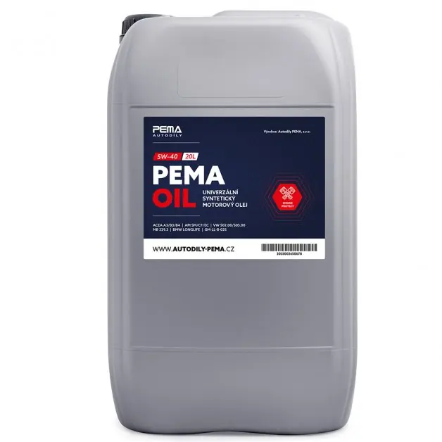 Nakupujte Hned Motorový olej PEMA OIL 5W-40, 20L