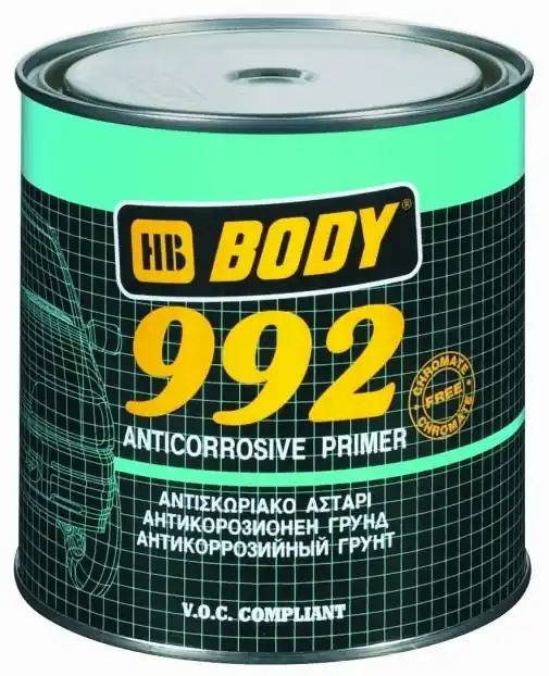 HB BODY 992 1K Anticorrosive Primer (Black), 1kg Přímo Od Výrobce