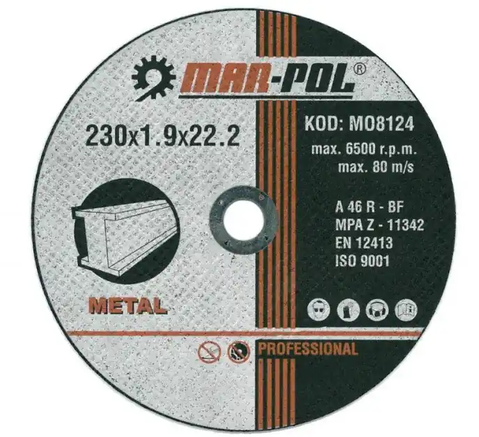 Rychlé Dodání Kotouč řezný na kov, 230x1,9x22,2mm MAR-POL M08124