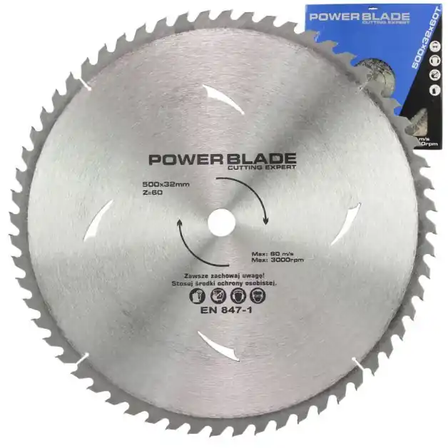 Kotouč pilový s SK plátky (vidiový), 500x60Tx32mm POWER BLADE M09077 Levný