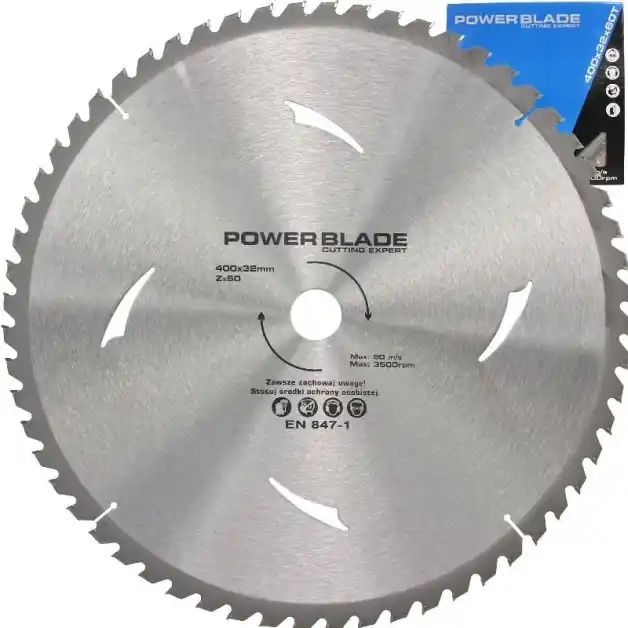 Kotouč pilový s SK plátky (vidiový), 400x60Tx32mm POWER BLADE M09075 Horká Nabídka