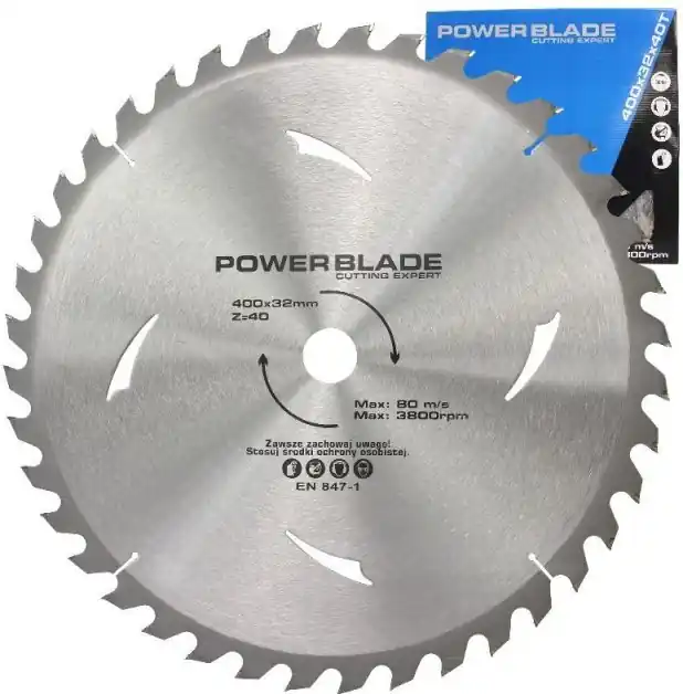 Kotouč pilový s SK plátky (vidiový), 400x40Tx32mm POWER BLADE M09074 Dokud Zásoby Vydrží