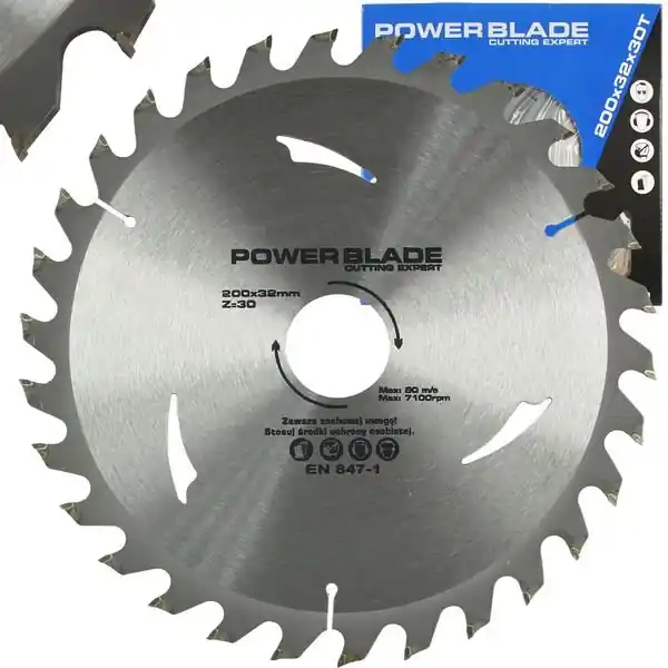 Kotouč pilový s SK plátky (vidiový), 200x30Tx32mm POWER BLADE M09062 Dokud Zásoby Vydrží