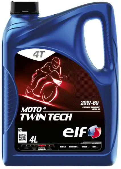 Motorový olej Elf Moto 4 Twin Tech 20W-60, 4L Sleva