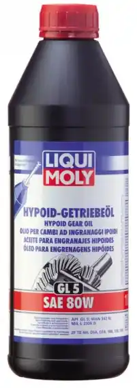Převodový olej Liqui Moly Hypoid-Getriebeöl (GL5) 80W, 1L Ověřený