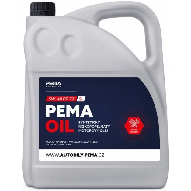 Kup Teď Motorový olej PEMA OIL 5W-40 PD C3, 5L