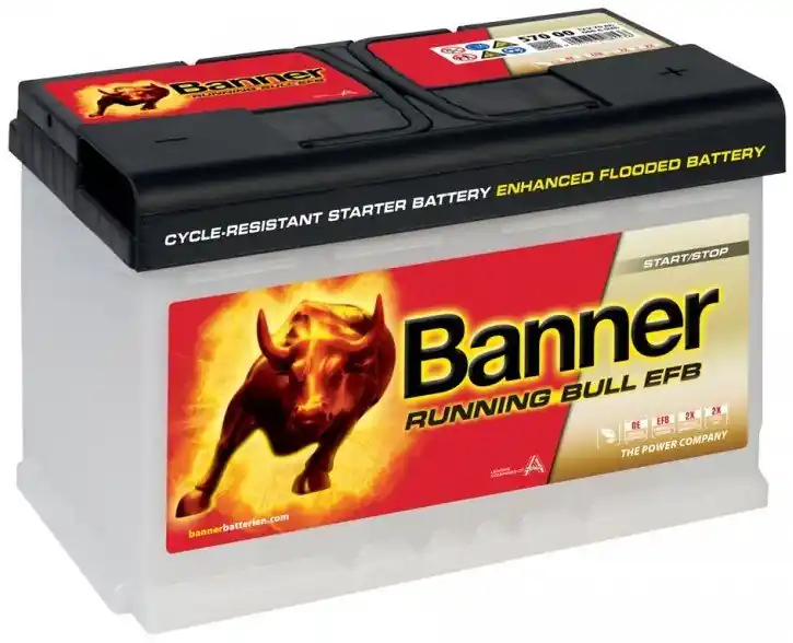 Autobaterie Banner Running Bull EFB 12V, 70Ah, 660A, 570 11 Levný